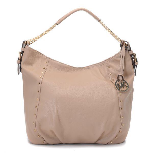 michael kors shoulder veske medium apricot skinn Til Salgs kgu6j